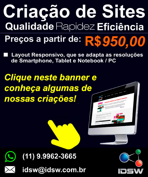 Apresentação sites prontos responsivos IDSW